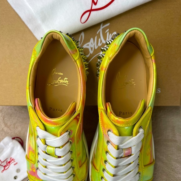 New CHRISTIAN LOUBOUTIN spikes SNEAKERS SIZE 41 - Picture 8 of 8